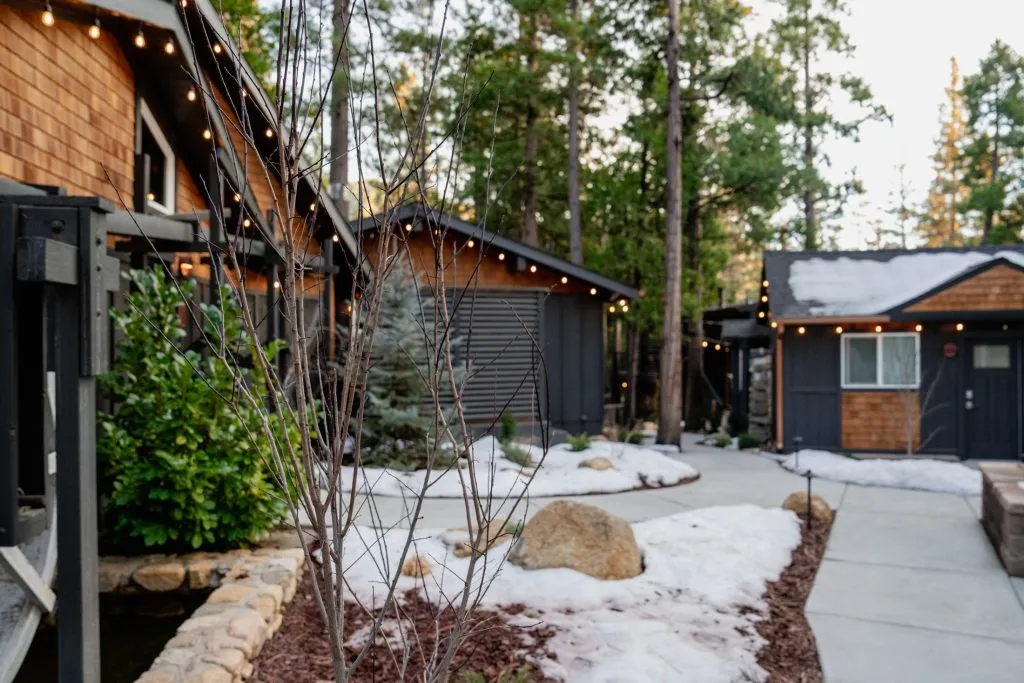 Idyllwild cabins in the winter