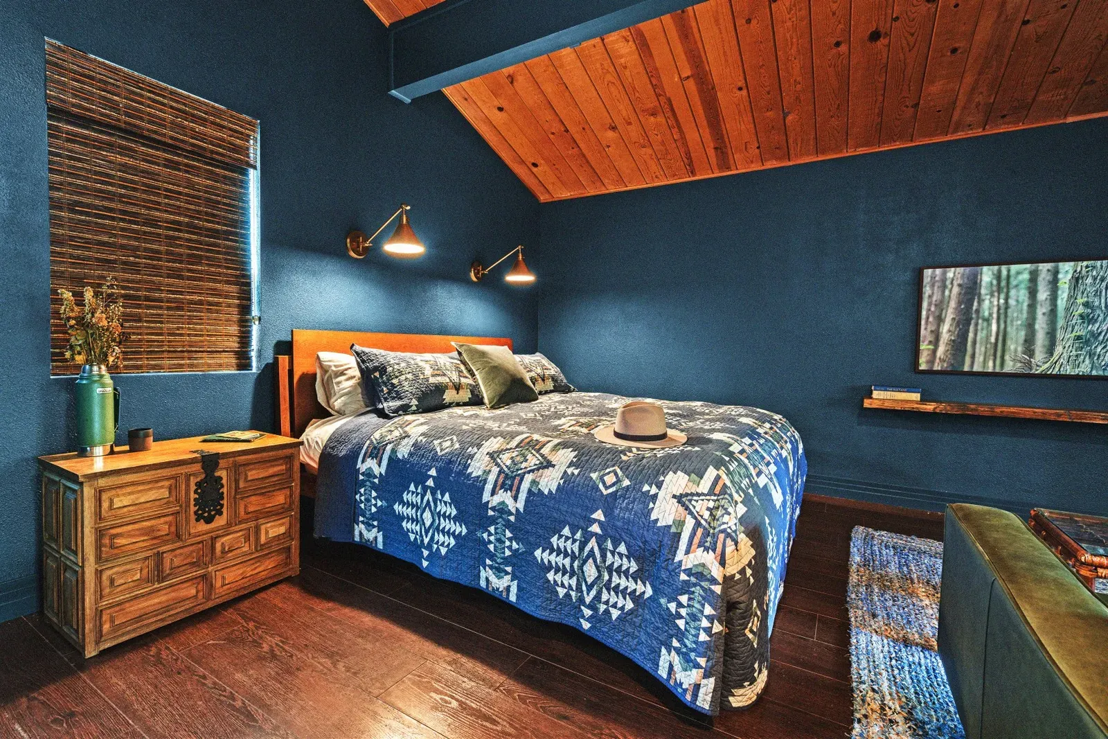 Your king-sized bed is outfitted with premium linens for a peaceful night's sleep after your adventures.