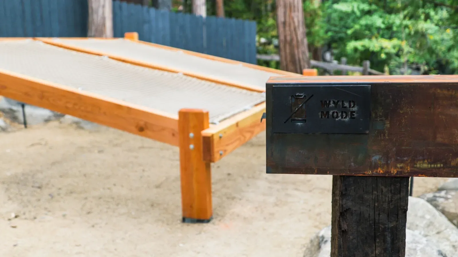 You'll find 'Wyld Mode' boxes throughout Wyldwood Park for you to put away your phones and focus on being present.