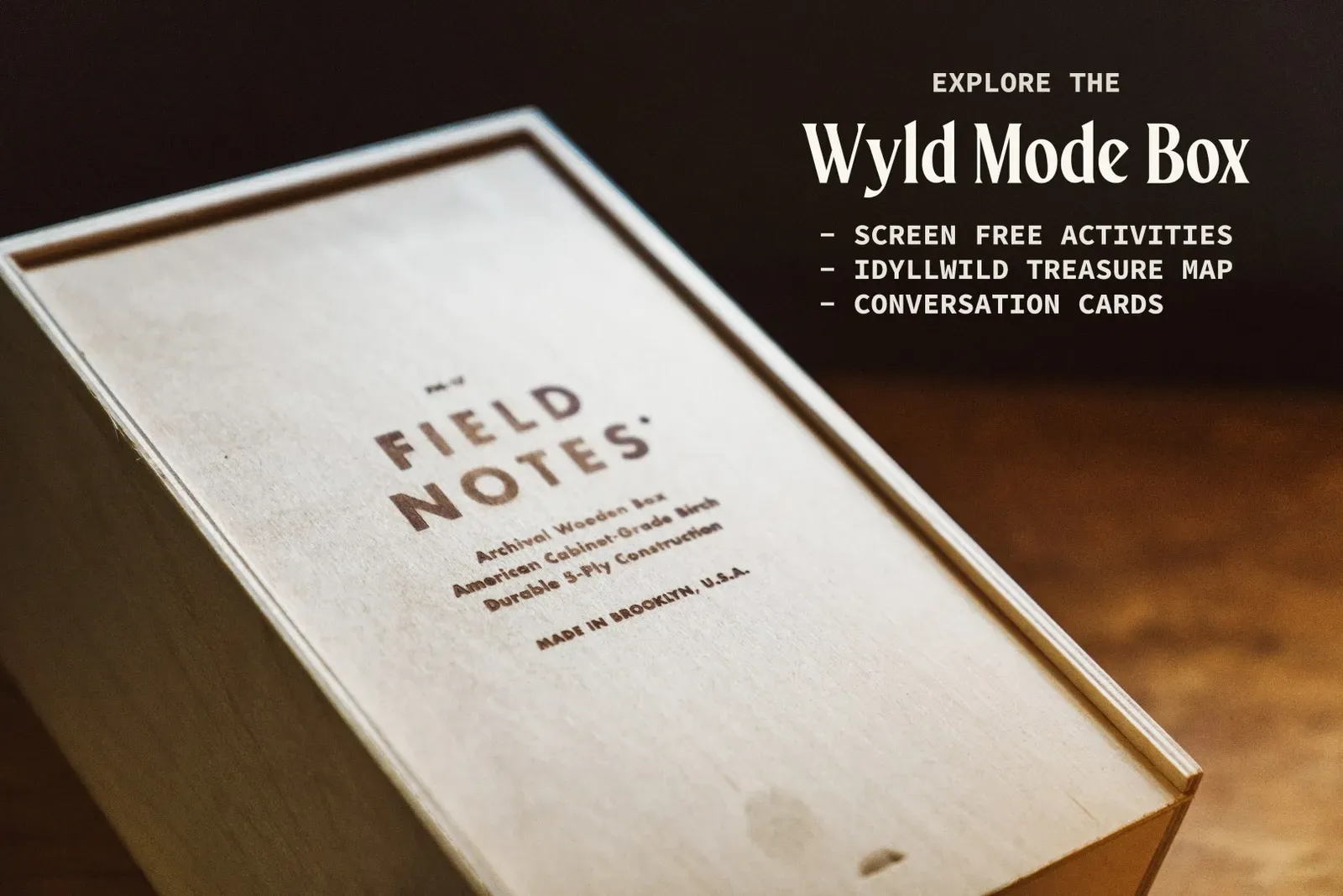 Freewyld helps you reconnect with what matters. Escape the everyday and Be Free, Live Wyld.