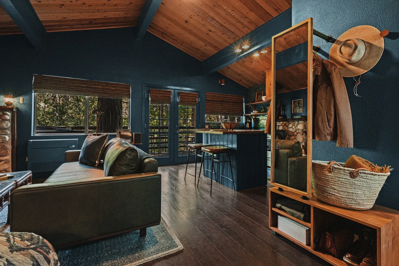 Each cabin has a wardrobe in each bedroom for storing clothes and shoes.