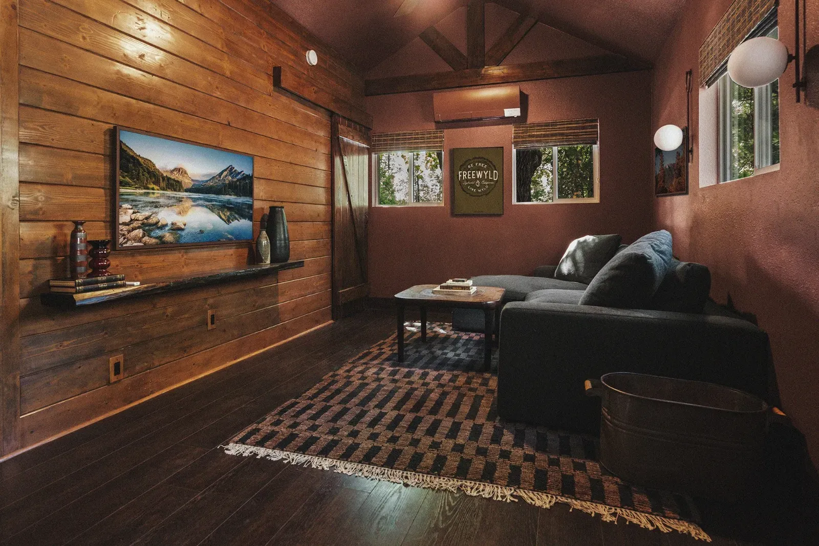 The SmartTV comes with access to the house Netflix account.
