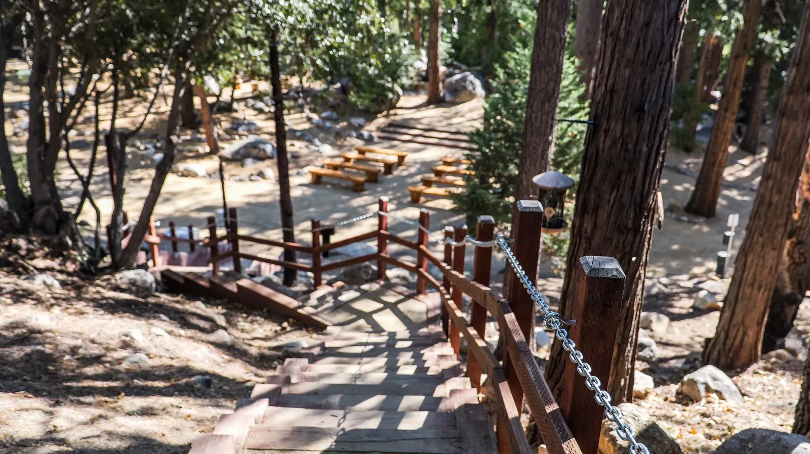 Adventures abound are found down the stairs from the cabins.