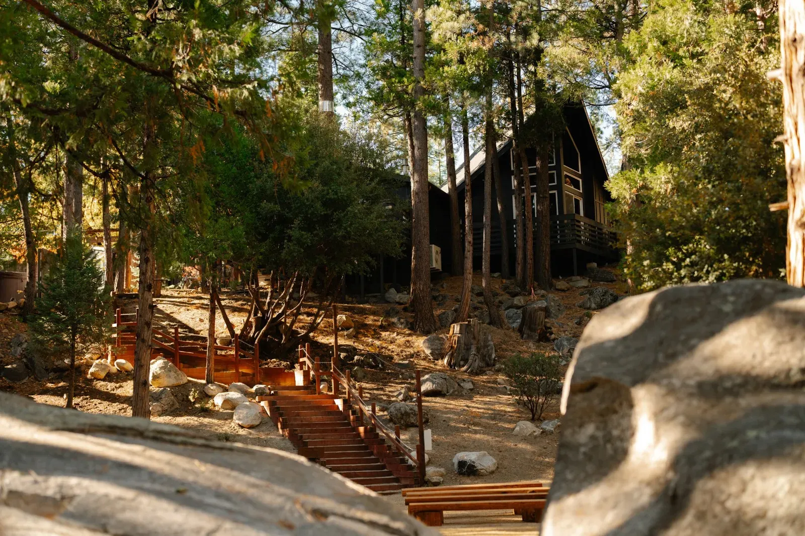 The Park is located under your cabin.