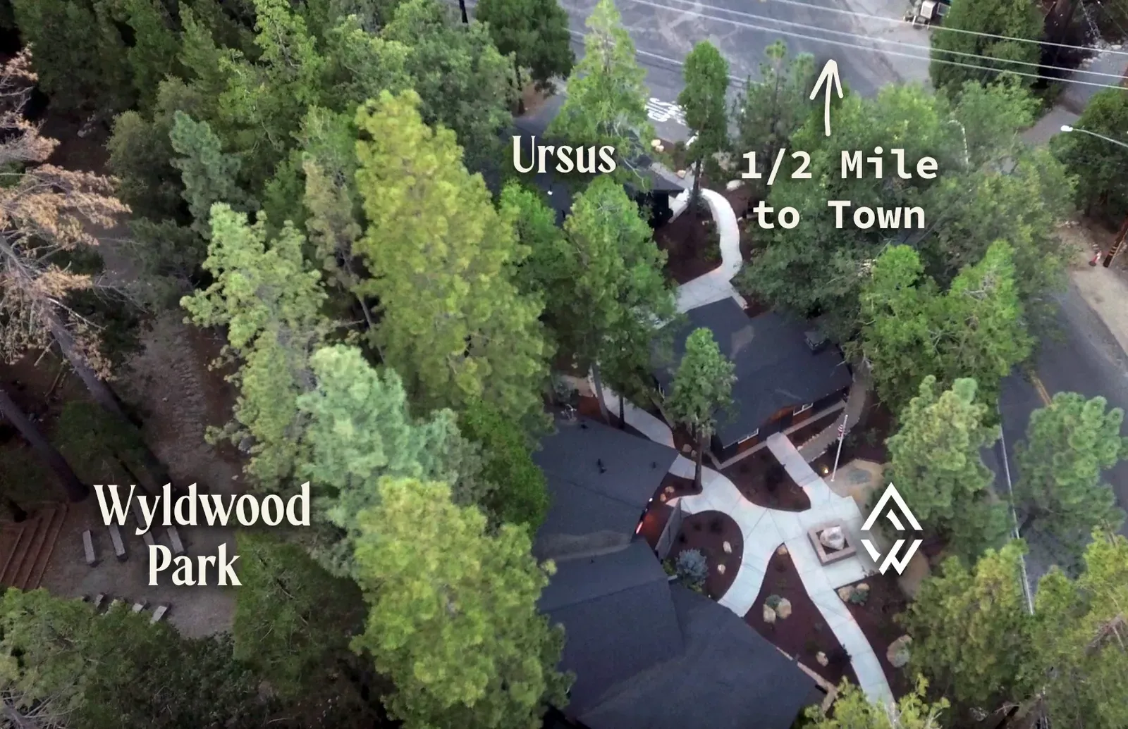Ursus is part of the Freewyld village of 4 cabins, yet is set apart for privacy. You get shared access to Wyldwood Park behind the cabins to spend time in nature right on property.