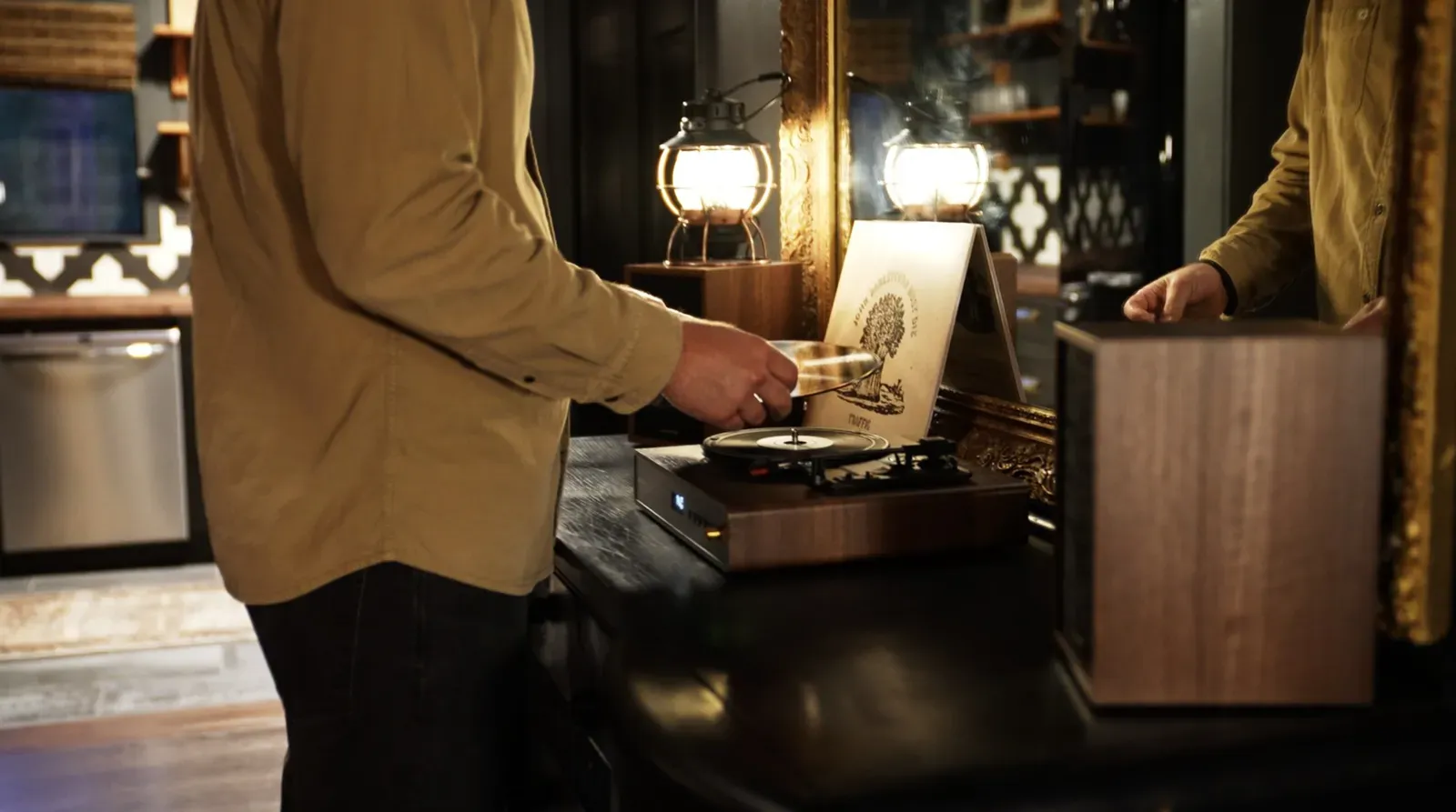 Play a record to set the vibe.