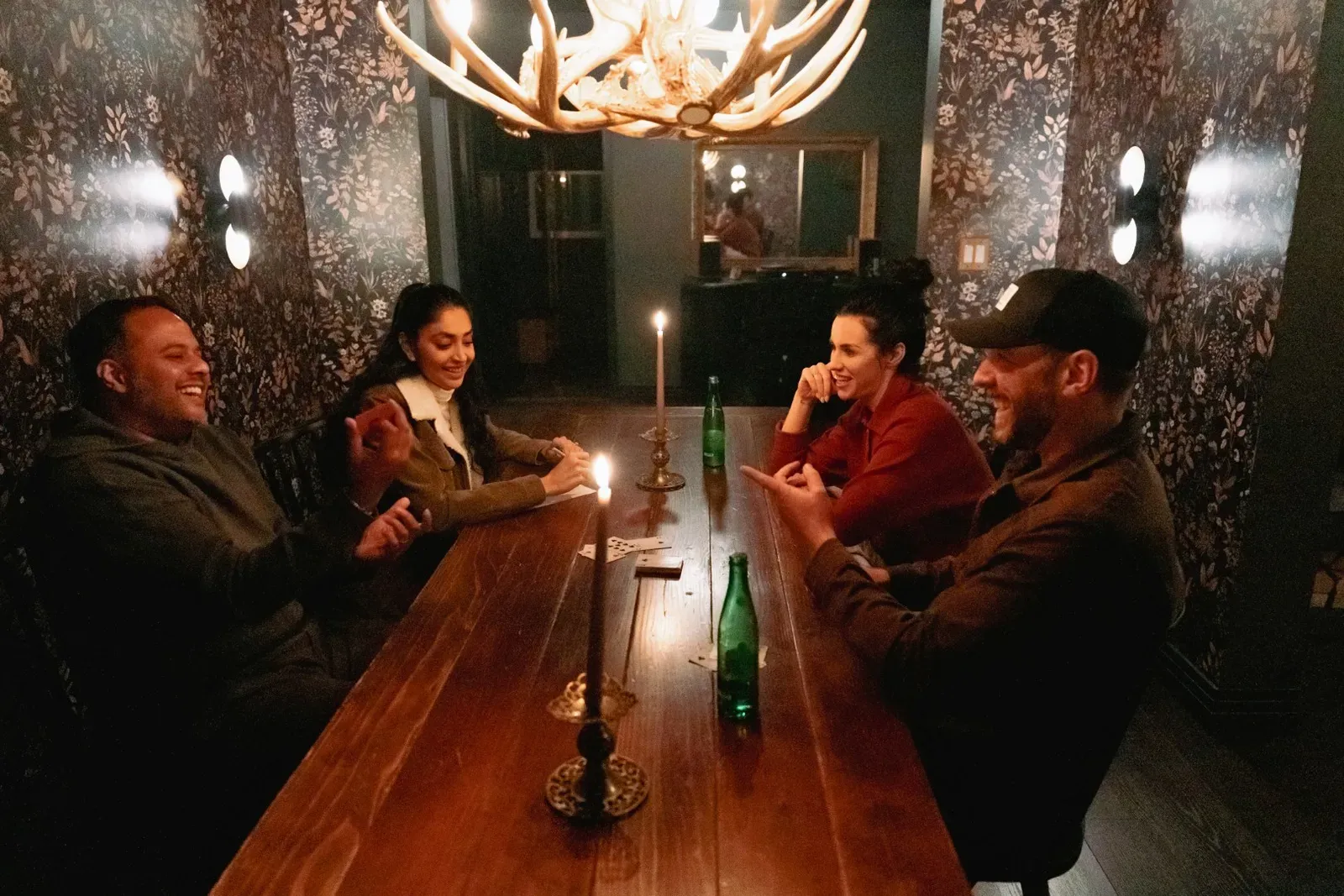 There's plenty of space to come together for meals or games.
