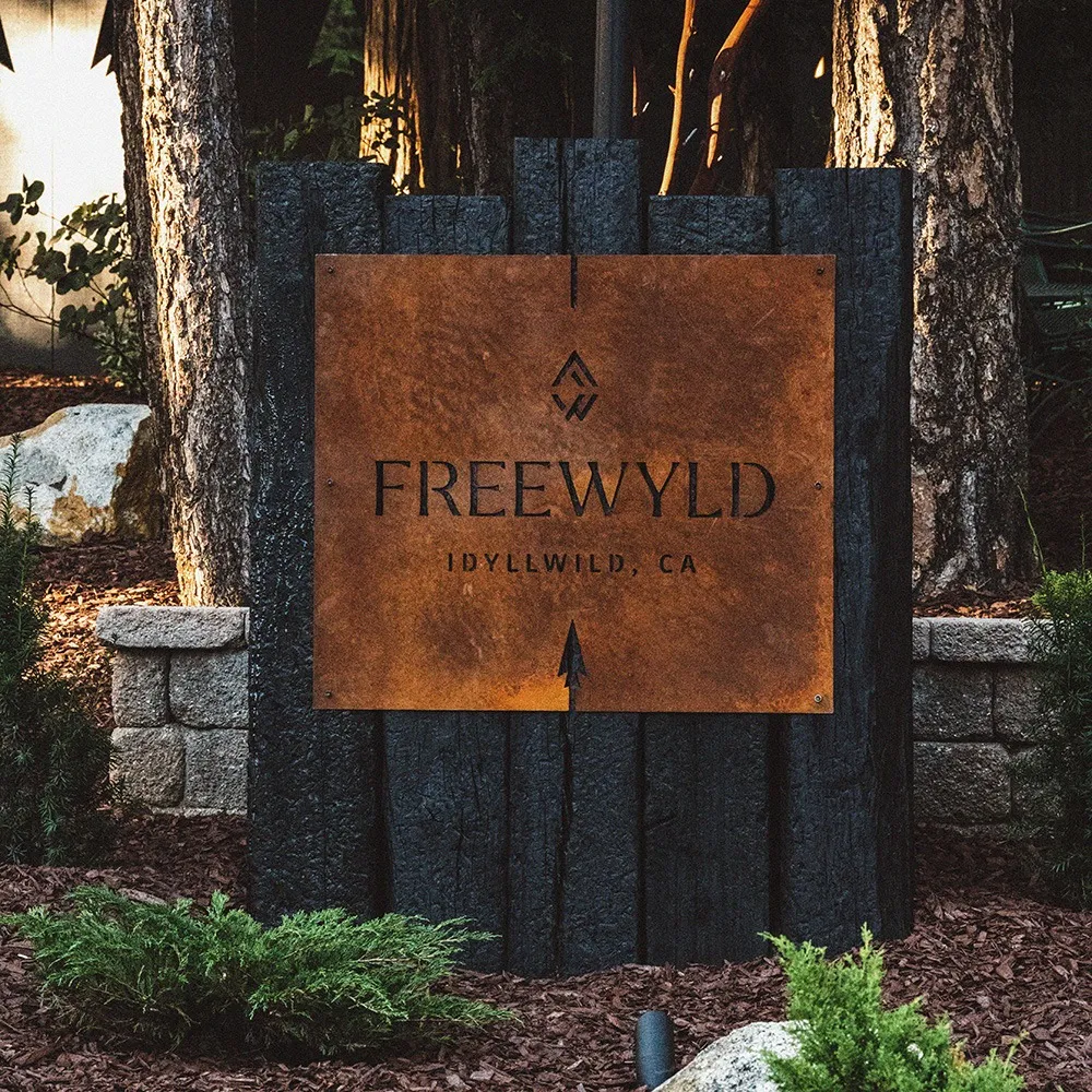 Freewyld Sign in Idyllwild California