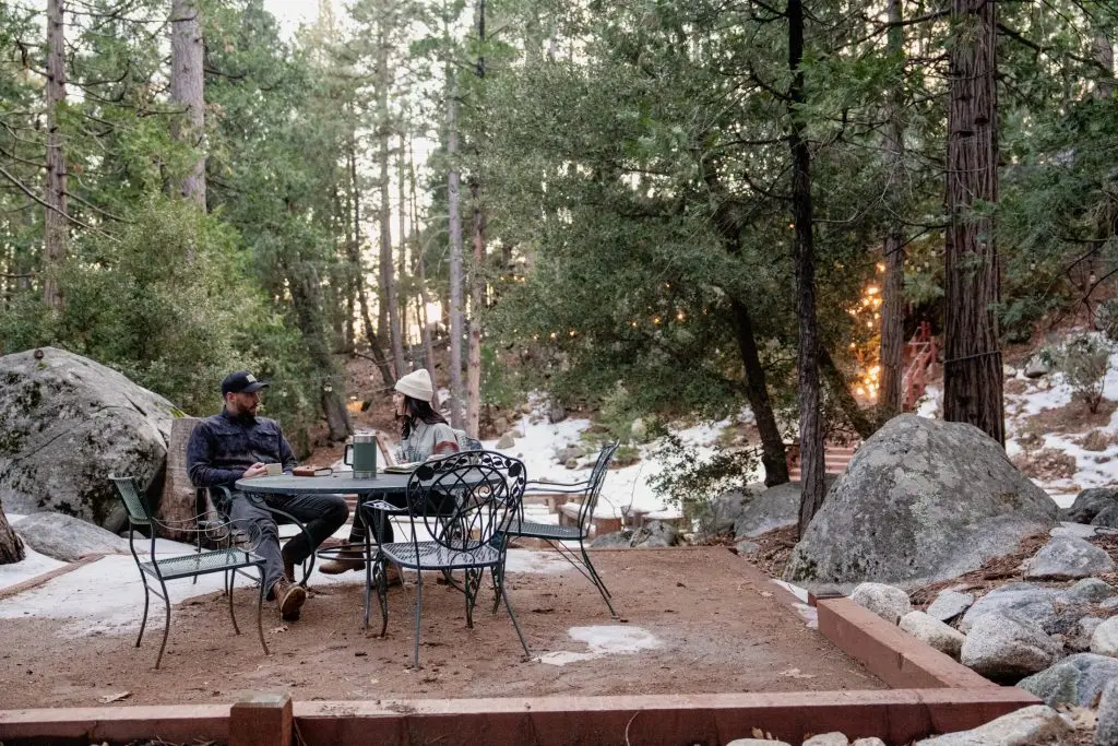 Plan a digital detox and spend time in nature with your travel partners in Idyllwild CA